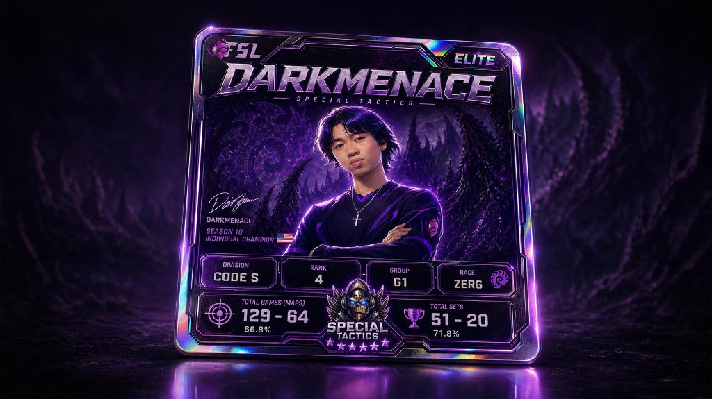 Sample FSL player card front with portrait and stats